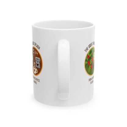 Bean to Cup Coffee Journey Ceramic Mug (11oz)