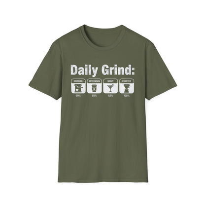 Daily Grind Coffee Lover T-Shirt | Premium Barista & Tech Style Tee
