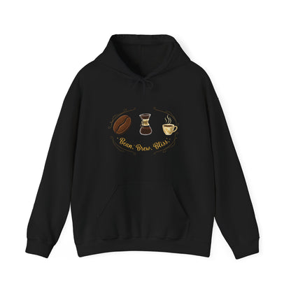 Bean Brew Bliss Coffee Hoodie (Unisex Fit)
