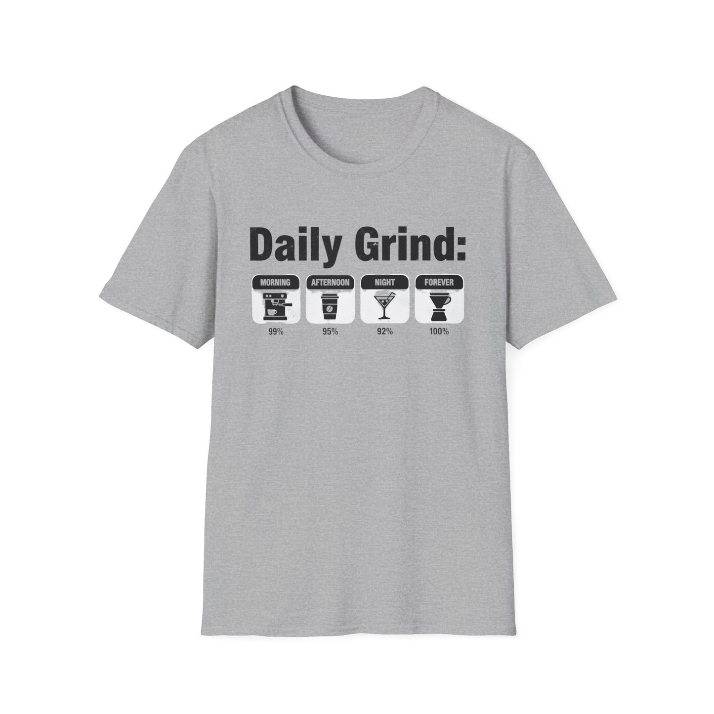 Daily Grind Coffee Lover T-Shirt | Premium Barista & Tech Style Tee