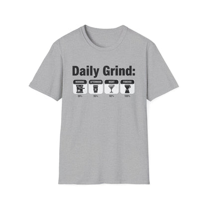 Daily Grind Coffee Lover T-Shirt | Premium Barista & Tech Style Tee