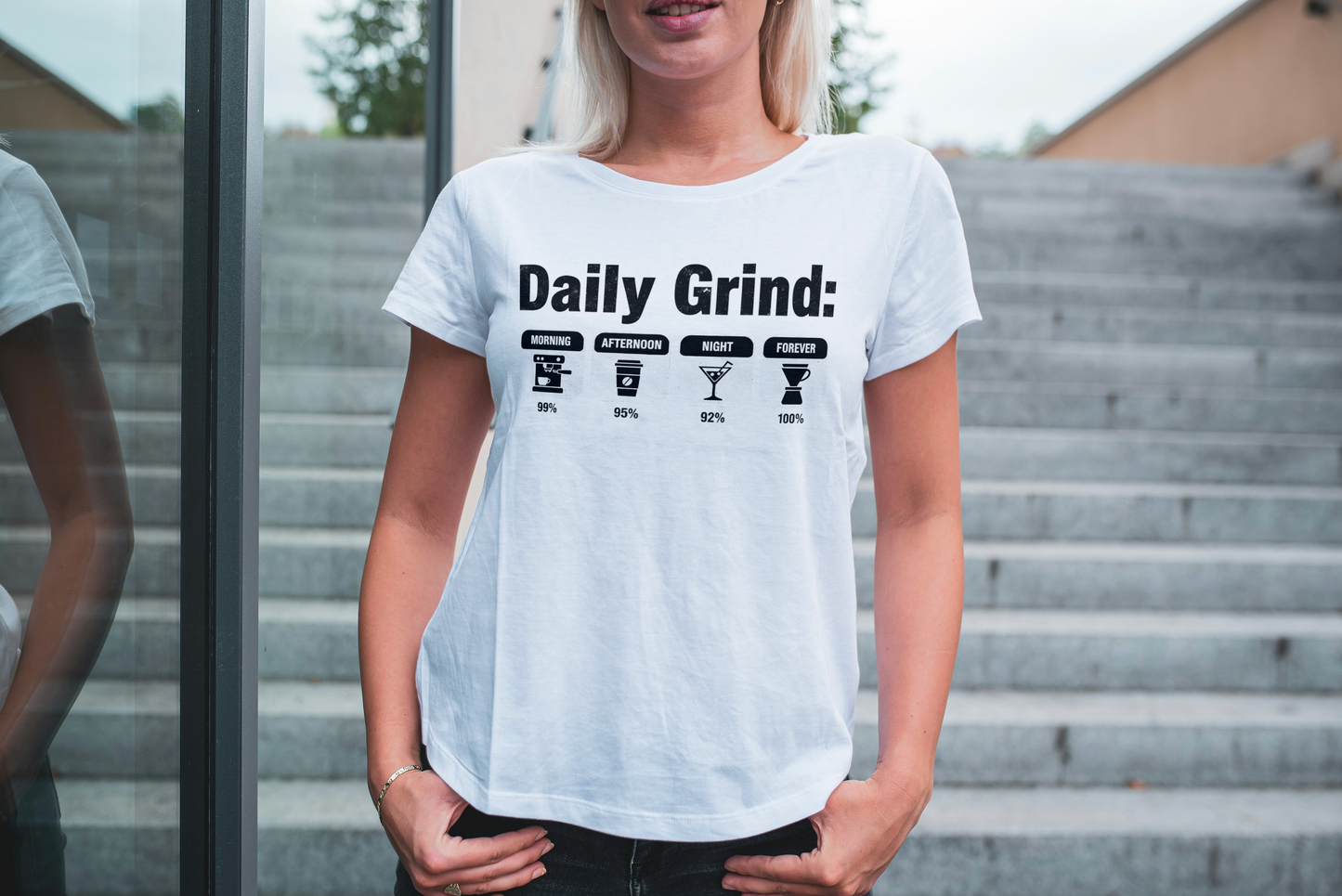 Daily Grind Coffee Lover T-Shirt | Premium Barista & Tech Style Tee