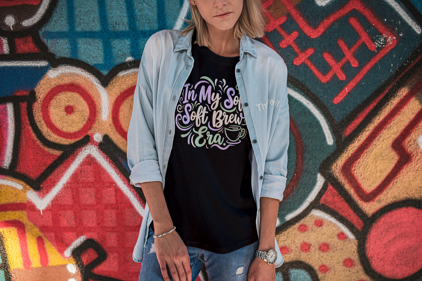 In My Soft Brew Era | Aesthetic Coffee & Soft Life Graphic Tee