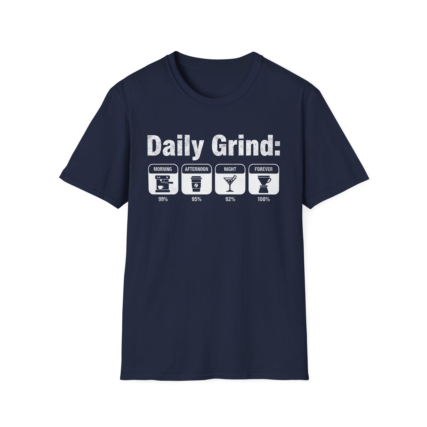 Daily Grind Coffee Lover T-Shirt | Premium Barista & Tech Style Tee