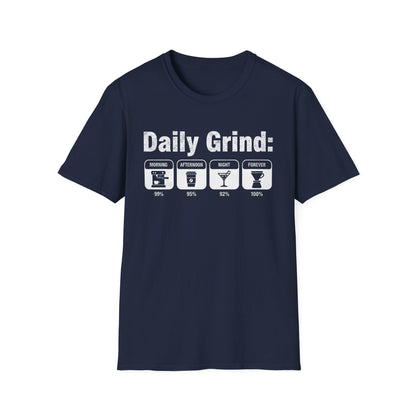 Daily Grind Coffee Lover T-Shirt | Premium Barista & Tech Style Tee