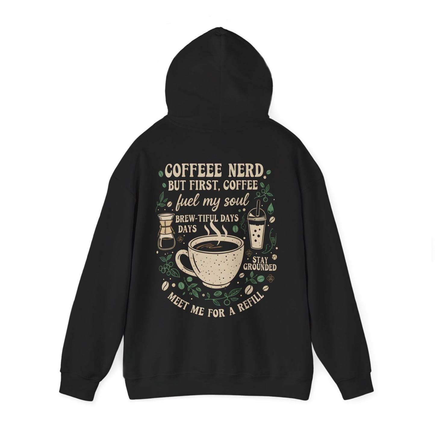 Coffee Nerd Graphic Hoodie (Unisex Fit)