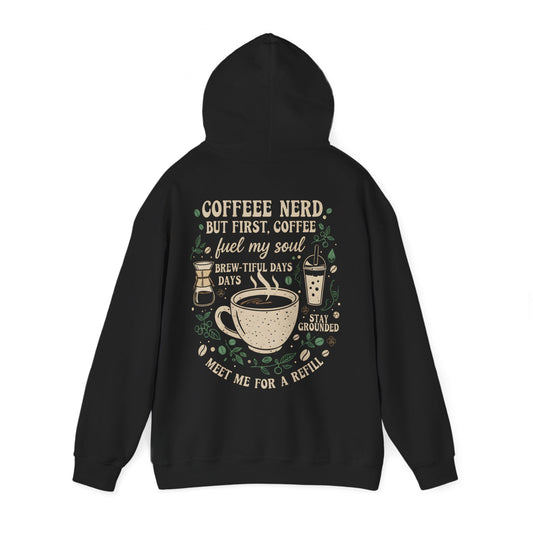 Coffee Nerd Graphic Hoodie (Unisex Fit)